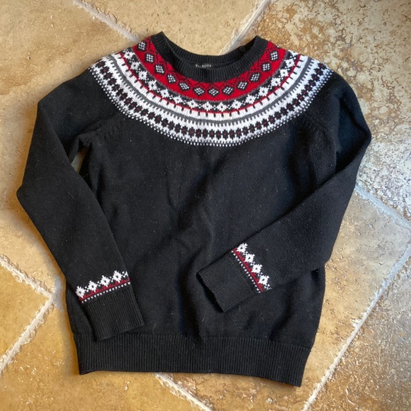 Talbots petites small Black and red sweater - Picture 1 of 6
